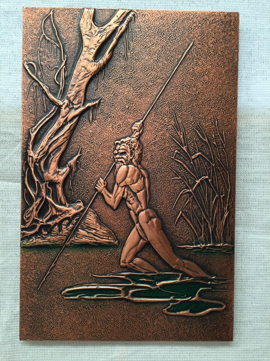 retrofunkjunk's tweet photo. Very cool retro Aborigine copper bronze wall hanging http://t.co/qrustk57cg ----- ---- #neville #Aboriginal http://t.co/b1z2Q8Isns