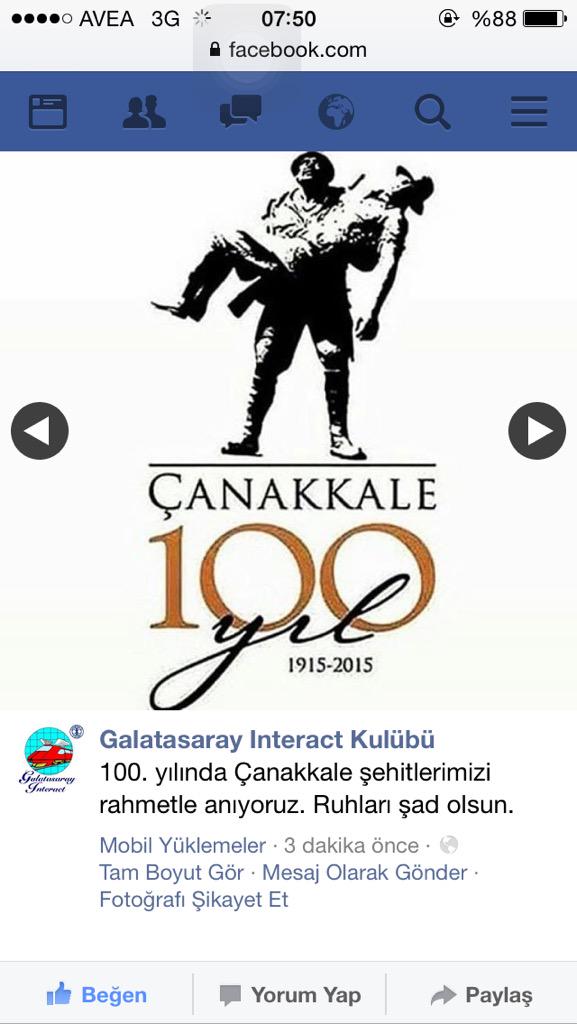 Yaşamların,ölümlerin,yeniden dirilişlerin yıllardır bitmeyen bir minnetin 100 senesi bugün... #CanakkaleGecilmez