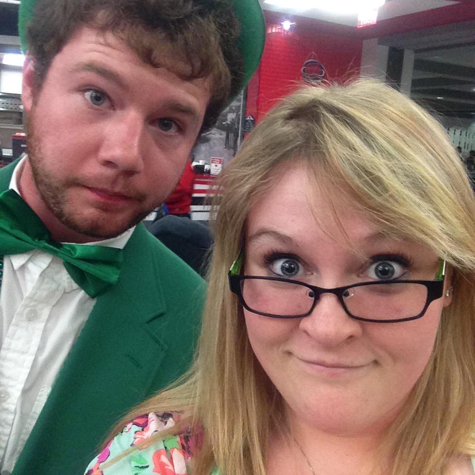 LydiaBasham96's tweet photo. I took a picture with a leprechaun today. What did you do? πππ @WKUOPA #SweetsWeek2015 http://t.co/wqdlq6A5C8