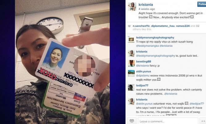 Metro_TV's tweet photo. Kristania Virginia Besouw Kini Jadi Perawat Pasukan Tentara Amerika 
http://t.co/6P9jcexkWT http://t.co/wmDqUdrePi