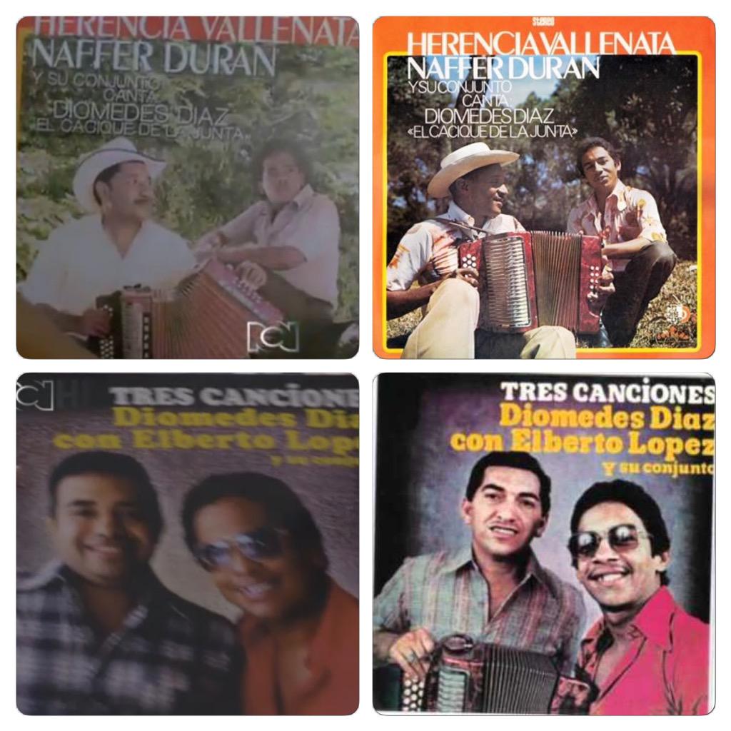 Comparativo carátulas 'Herencia Vallenata' y 'Tres Canciones' de la novela <a href="/diomedesrcn/">ElCaciquedeLaJunta</a> y las verdaderas