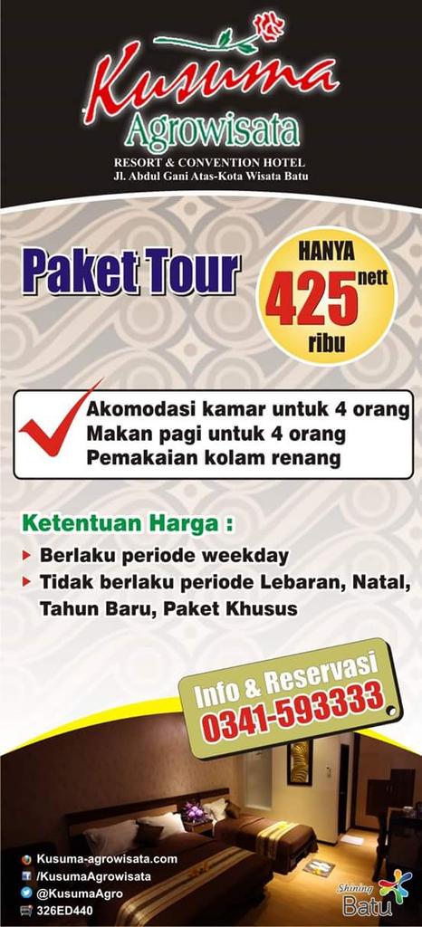 KusumaHotels's tweet photo. RESERVASI SEGERA : 0341-593333 http://t.co/SrSzIwLI3S