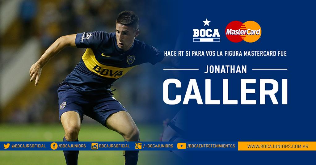 BocaJrsOficial's tweet photo. #LaFigura @MastercardArg RT acá si para vos la figura fue #Calleri http://t.co/WpRy8KRyPC