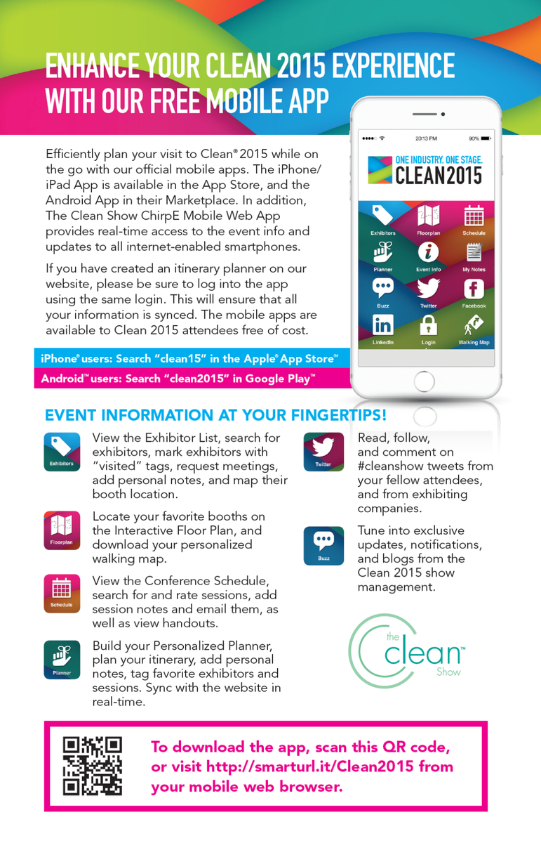 TheCleanShow's tweet image. Clean 2015 is right around the corner; it's time to download the #cleanshow app!