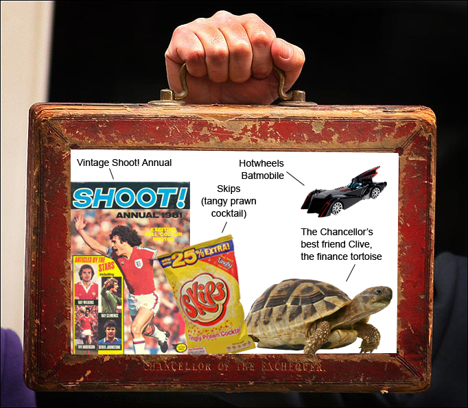 GCSRecruitment's tweet photo. What's REALLY inside the Chancellor's red dispatch box? http://t.co/yaCMOaQmNc