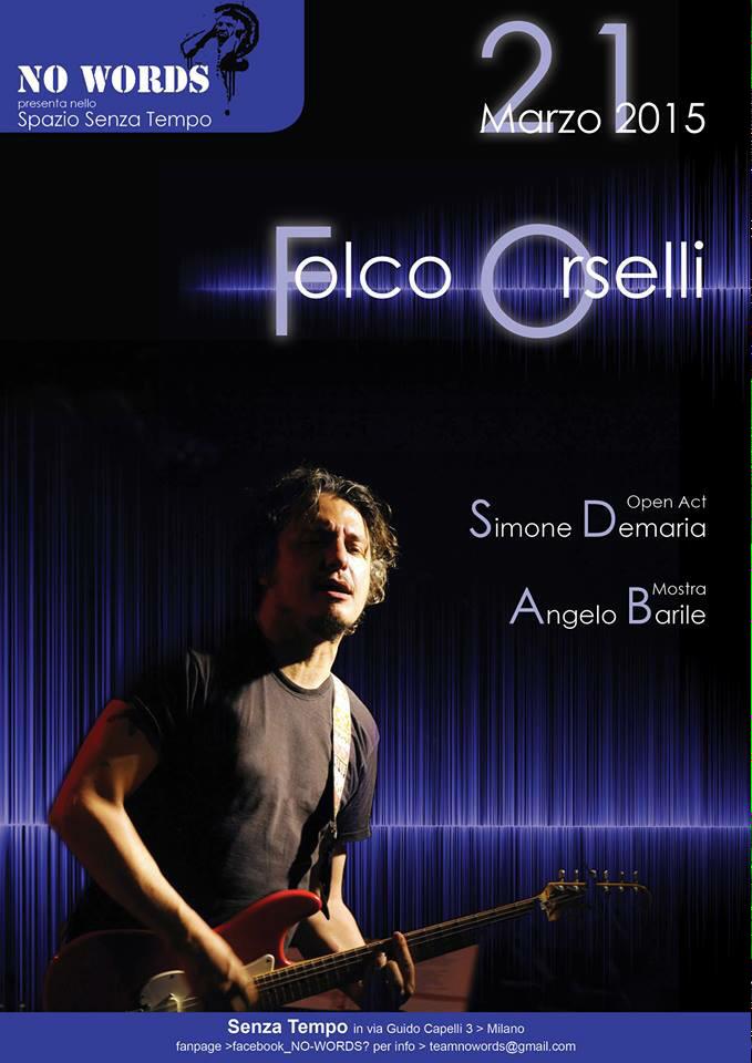 NoWordsEvents's tweet image. SABATO !!! Folco Orselli live @ No Words - Milano