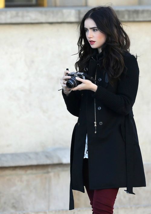 Happy 26th Birthday to today\s über-cool celebrity with an über-cool camera: actress LILY COLLINS 