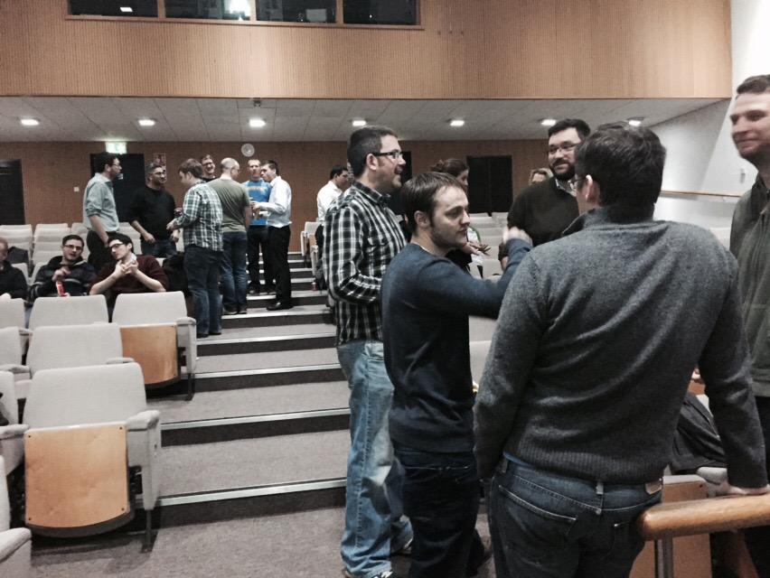 Thanks to everyone who came last night and thanks to <a href="/markrendle/">Rendle Has Left The Dumpster Fire</a> for a great talk A new record of nearly 60 attendees