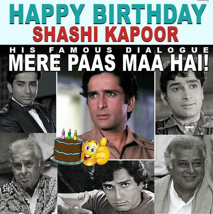 Happy Birthday Sir Shashi Kapoor ! 