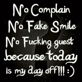 No fucking guest that's the most important!