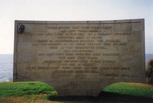 #Ataturk to #ANZAC mothers who lost sons in #Gallipoli :"wipe away your tears, they have become our sons as well"