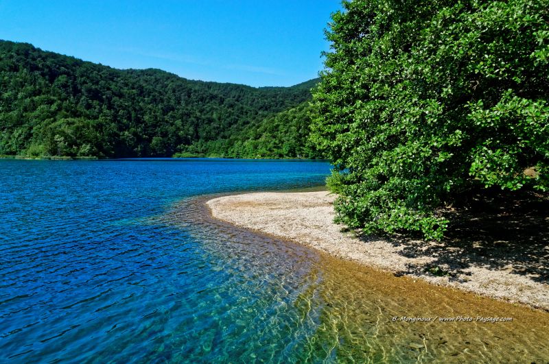 Début du #Printemps !Profitez en avec cette plage au bord d’un lac en Croatie @photo-paysages