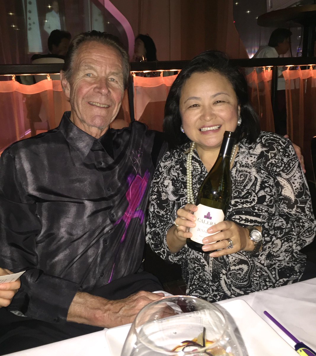 @ycarolines and Josh Jensen, @Calera_Winery, hosted a winemaker's dinner for 80 at Dazzle, in Tokyo's Ginza District.