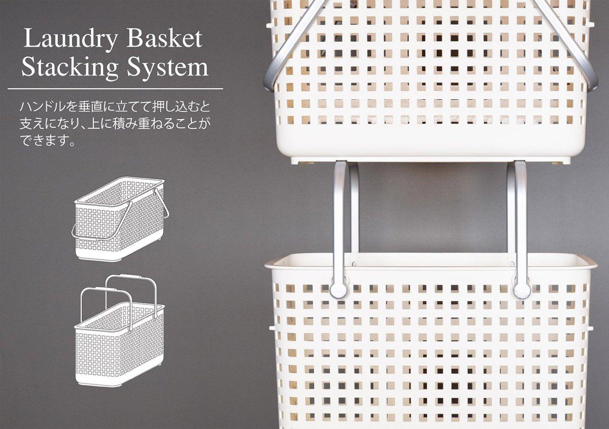 Amazon Jp アマゾン スリムなので限られた空間を有効に利用できる 洗濯機の横などに2段に重ねて使えるランドリー バスケット Http T Co Fu6tiggu9x Http T Co Argkcuvkxp