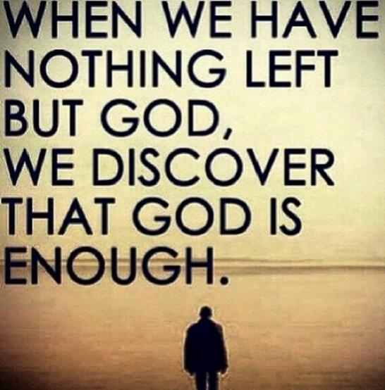 Everything i need is in YOU. Yesus saja cukup bagiku.