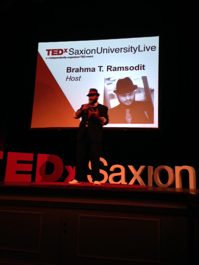 Yes! @TedXSaxionuniversity is van start!
