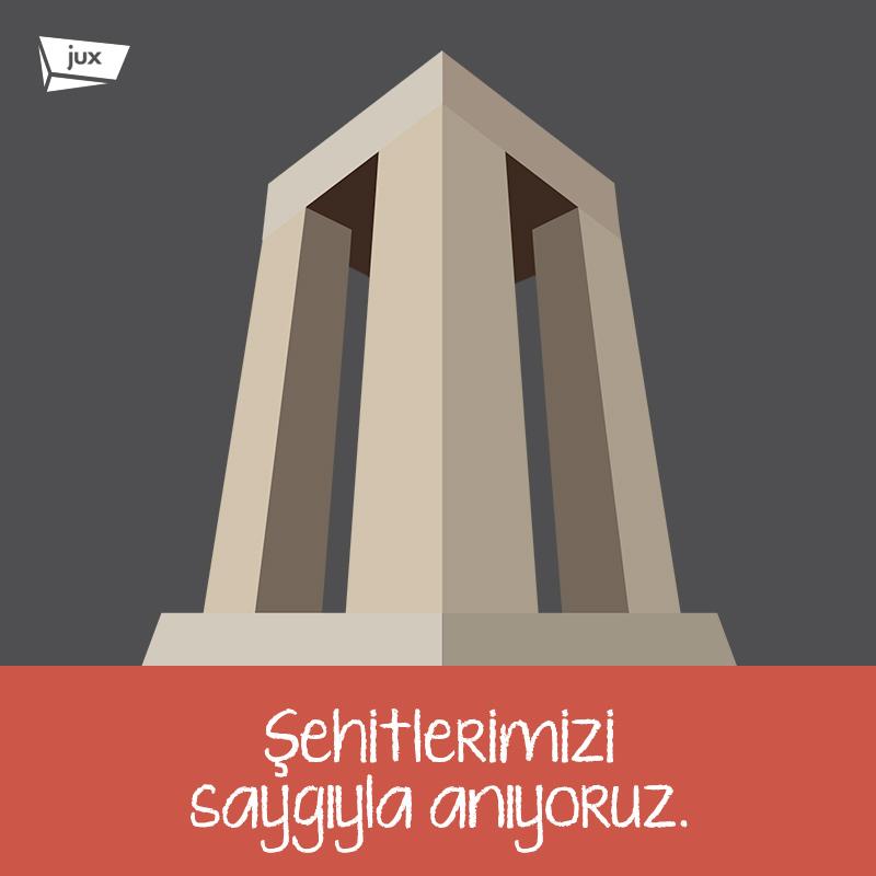 JuxDigital's tweet photo. Şehitlerimizi saygıyla anıyoruz. http://t.co/eFcR2CZ3BX