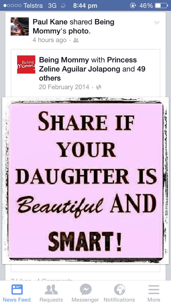 AnnaKane78's tweet photo. Hahahaha thanks dad you gem #facebookking http://t.co/TKTDkPwFLV