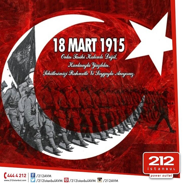 212outlet's tweet photo. Onlar Tarihi Kalemle Değil, Kanlarıyla Yazdılar. Şehitlerimizi Rahmet ve Saygıyla Anıyoruz. #212avm #18mart http://t.co/nnpoWRe3Fm