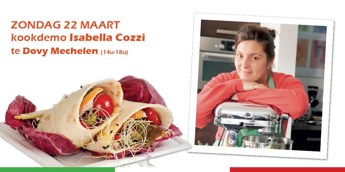Uitzonderlijke Italiaanse #kookdemo van #IsabellaCozzi bij #Dovy #Mechelen op 22/3 vanaf 14u. Welkom!