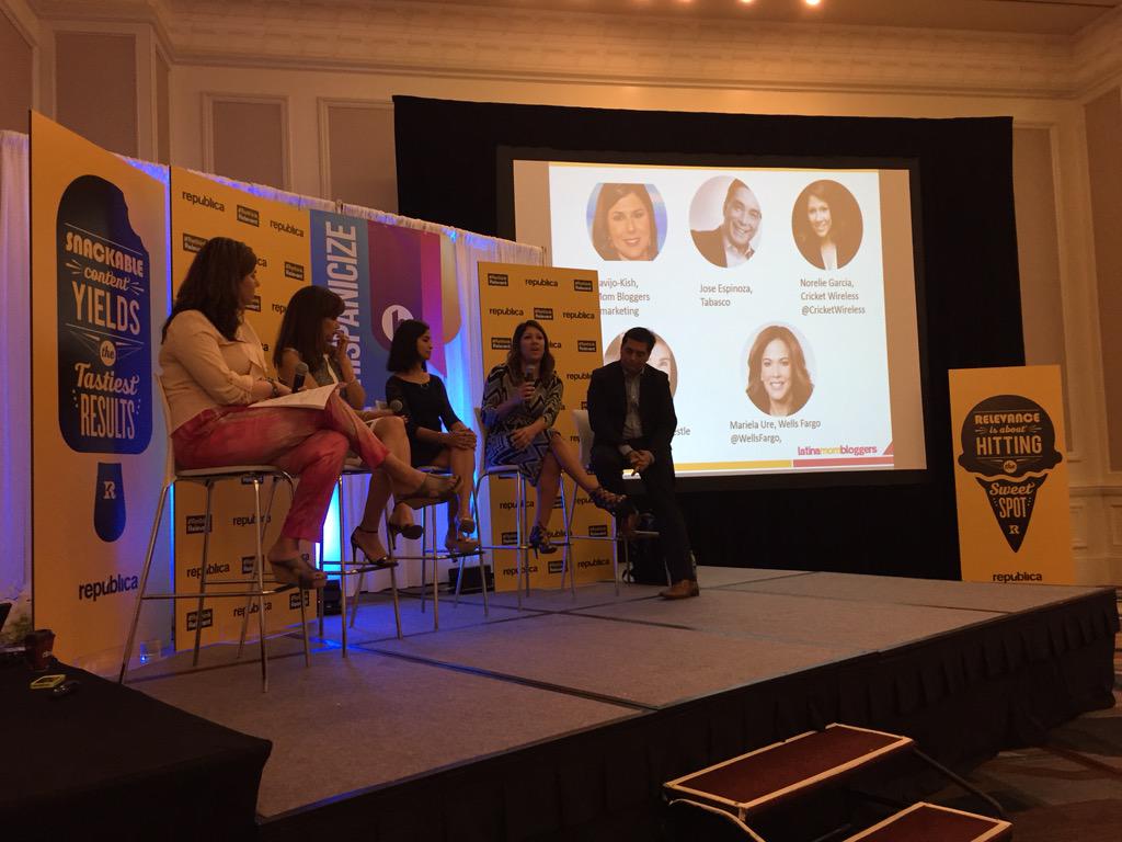 BODENagency's tweet photo. Shout out to @norelieg as she discusses #hispanictrends at #Hispz15! #proud #client http://t.co/EgpcfmgULu