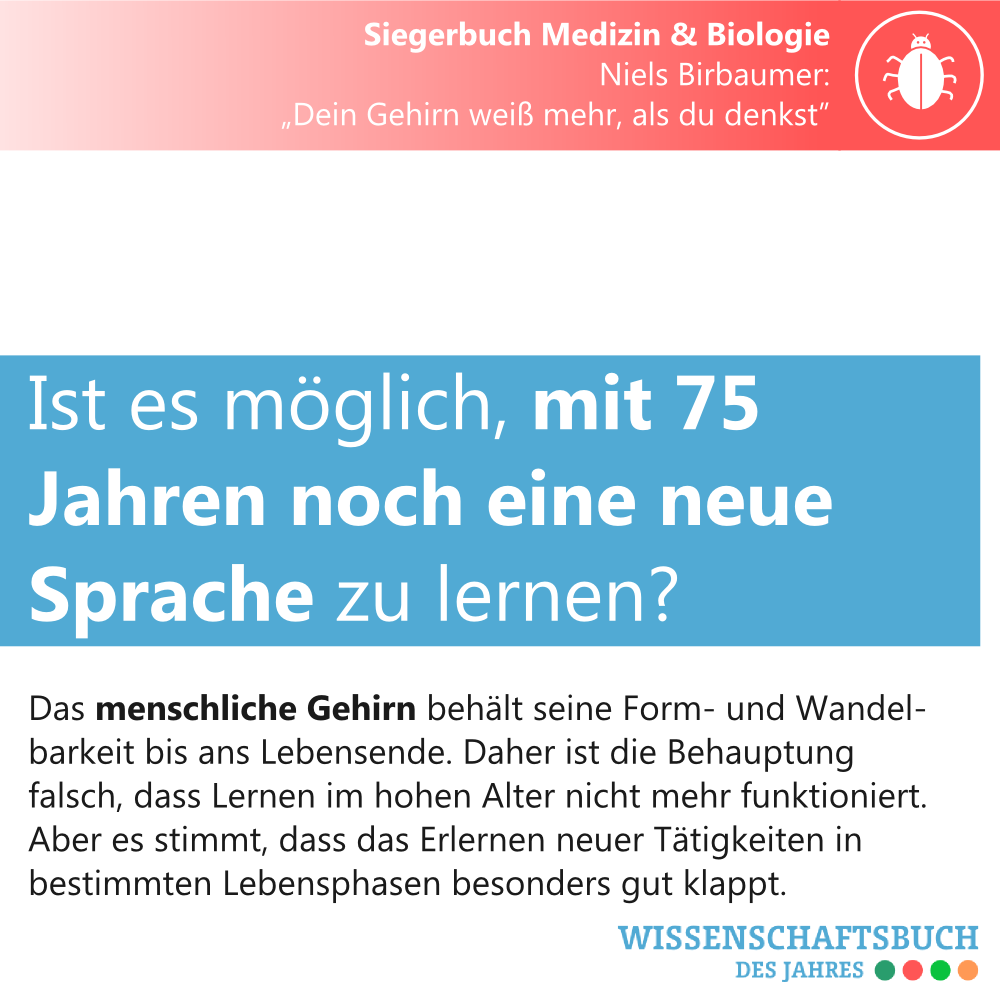 Alter schützt vor Lernerfolgen nicht! #thoughtoftheday