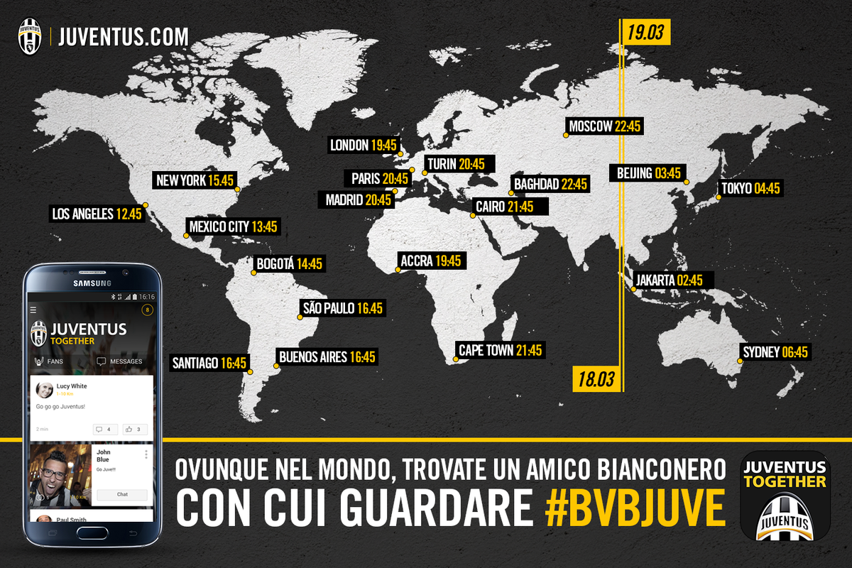 juventusfc's tweet photo. Con #JuventusTogether tutti uniti in ogni parte del mondo. Scaricate subito l'app: http://t.co/jsOhQGSx0V http://t.co/B75ybTzEdg