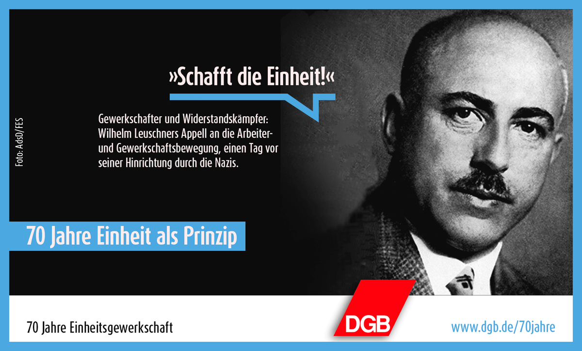 dgb_news's tweet photo. Heute vor 70 J. gründete sich der 1. freie Gewerkschaftsbund nach der Nazi-Herrschaft --> http://t.co/AzNrfNljJ3 #DGB http://t.co/9adgg1SCx6