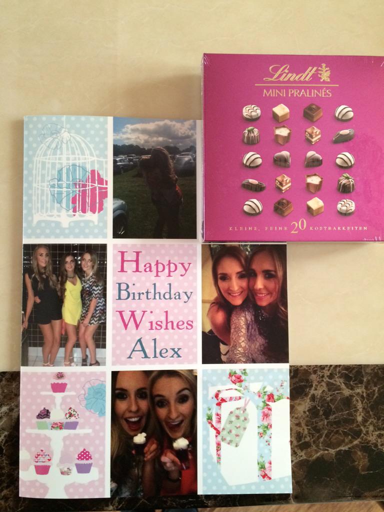 Emma_westonX's tweet photo. "@AlexGrantx: Love my card &amp; chocolates that arrived today from the Dubai queeeeenn!!! #MissYou 💋👭😘 http://t.co/uTF1RlwRTo” Aww 😍🎁🎉👸🙊👌