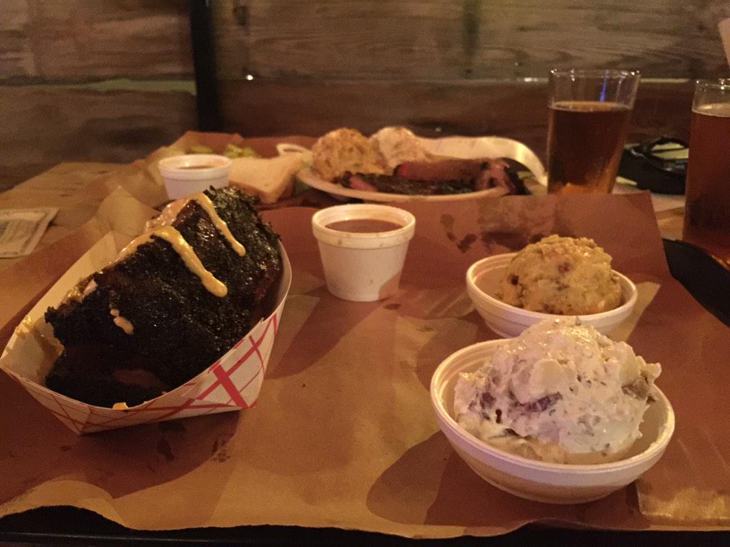 TitanicOctopus's tweet photo. Last day sxsw; bbq at stiles switch. Holy meat sweats! http://t.co/kkeI7nzOQM