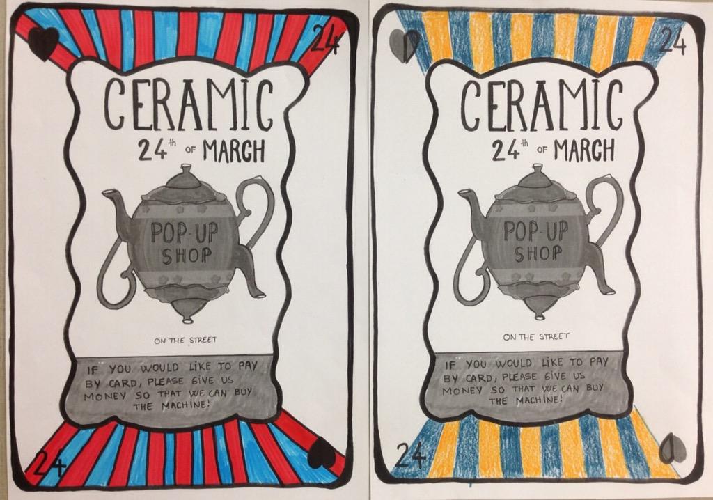 CSMCeramics2015's tweet photo. Come to our #ceramics sale in the #csm Street on Tuesday March 24th! From 10am onwards @CSM_news http://t.co/un3iqrHzmJ