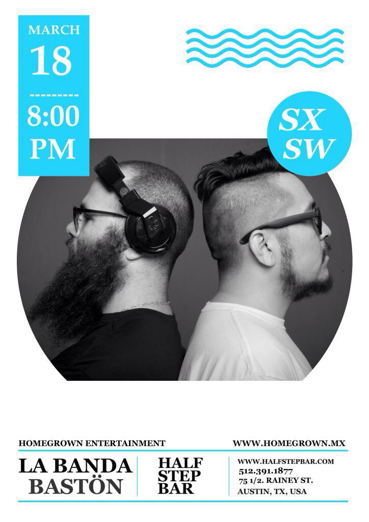 DRZUPREEME's tweet photo. We got a gig today at the #HalfStepBar #SXSW #TX @LaBandaBaston @HomegrownMX http://t.co/IHljZ9L6K0