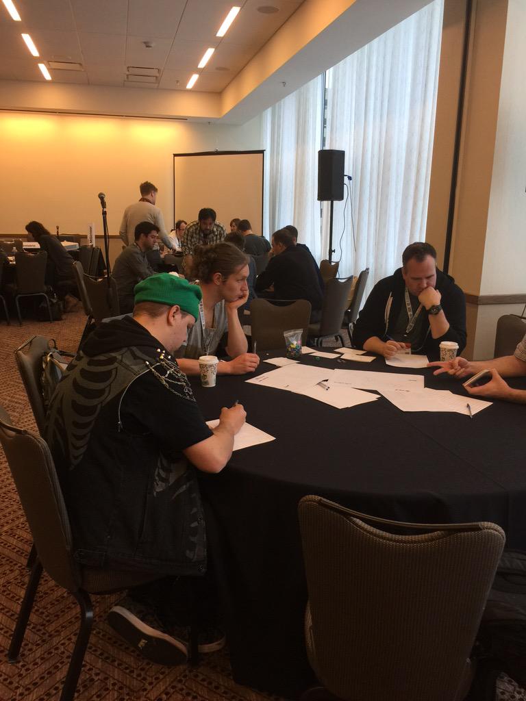 TitanicOctopus's tweet photo. Game design workshop at SxSW went well! Cool stuff has been made and awesome ideas have been shared. http://t.co/dlBo4VKWhA