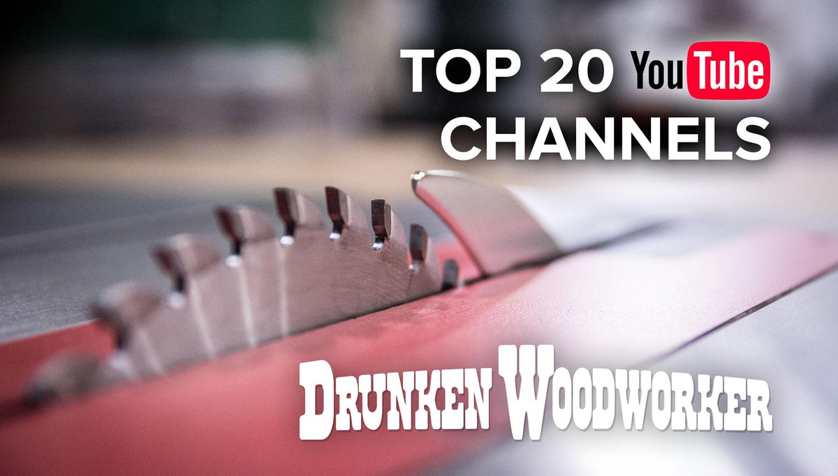 drunkenwood's tweet image. Top 20 Woodworking YouTube Channels You Need to Subscribe to Now!
drunkenwoodworker.com/top-20-woodwor…