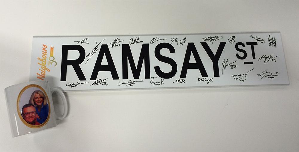 Freesat (@freesat_tv) on Twitter photo Celebrate #Neighbours30thAnniversary and #win a signed Ramsay Street sign & <a href="/NeighboursTV/">Neighbours</a> mug! RT & Follow to enter Celebrate #Neighbours30thAnniversary and #win a signed Ramsay Street sign & <a href="/NeighboursTV/">Neighbours</a> mug! RT & Follow to enter