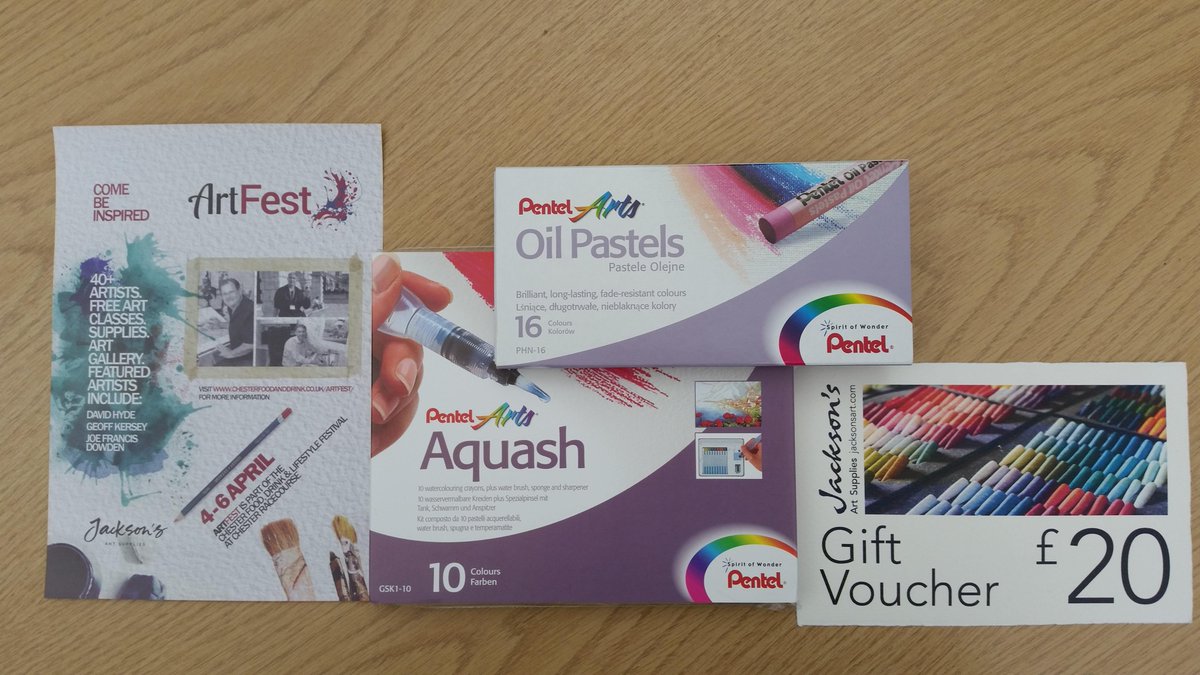ArtFestChester's tweet photo. #artcompetition Follow &amp; #RTtoWin win prizes sponsored by @PentelUK @JacksonsArtTalk #art #competition Winner tba mon http://t.co/aCI182P9ap