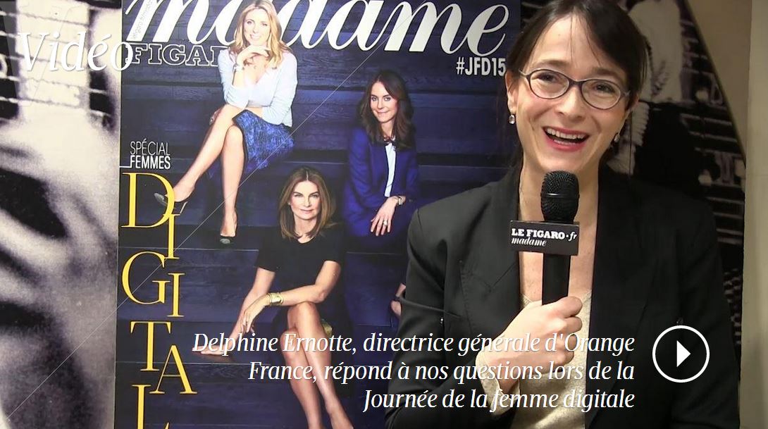 Madamefigaro's tweet photo. Vidéo : les confessions numériques de @DelphineErnotte http://t.co/bZnqbjBOSo #JDF15 http://t.co/K7yJjsyW6u