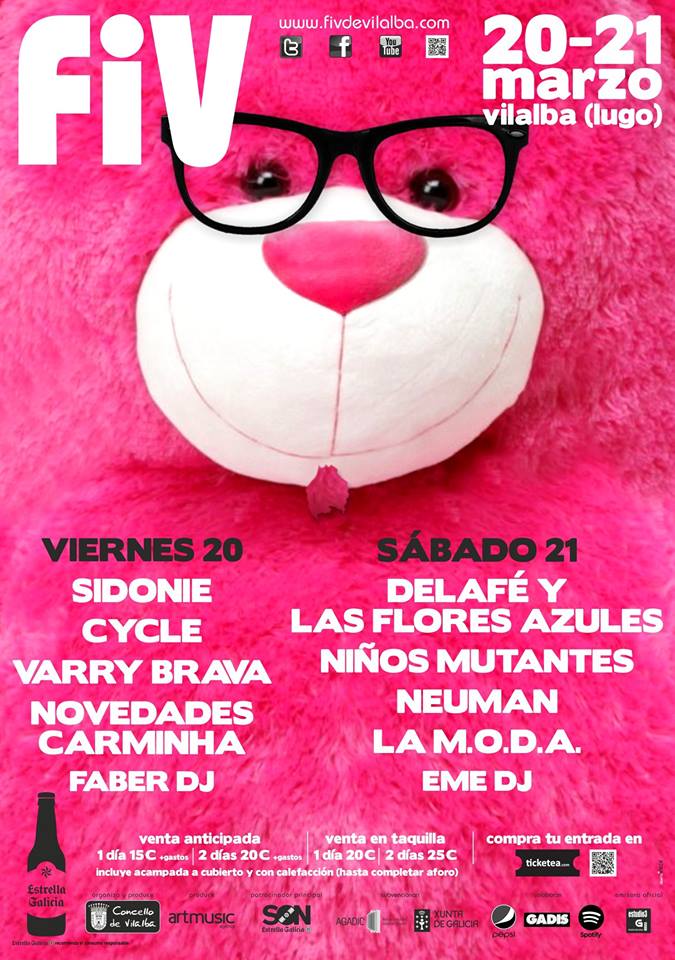 AgendaFestis's tweet photo. este finde en Vilalba (Lugo), sonidos indies en el @fivdevilalba con @sidonie_ @n_mutantes @NEUMANmusic @emeDJ ... http://t.co/FTt77mMcm8