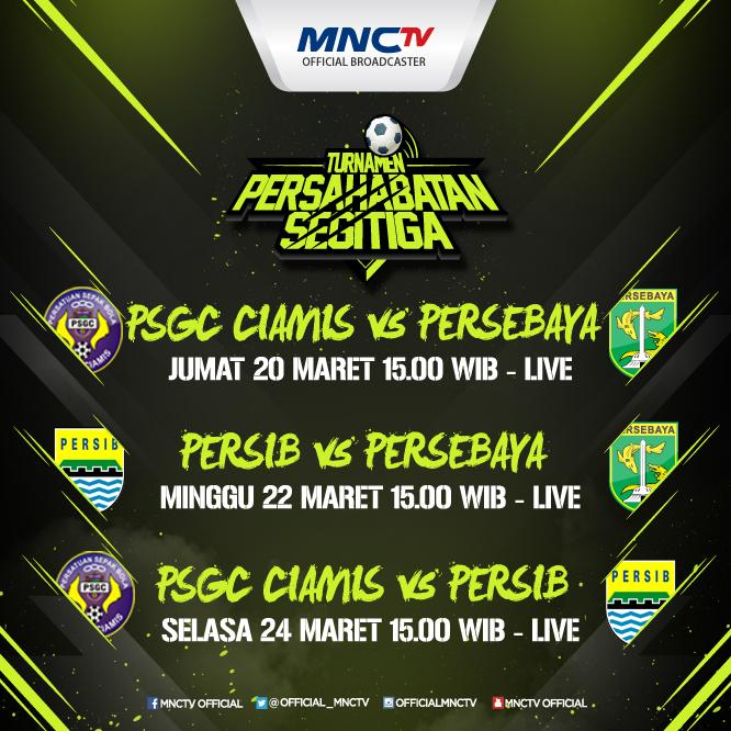 PROUDLY PRESENT! Pertandingan bergengsi 3 klub berkelas, BESOK #TurnamenSegitigaMNCTV only on MNCTV!