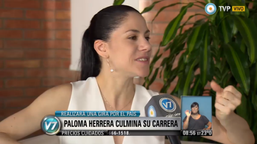 TV_Publica's tweet photo. [AHORA] #Visión7 - Paloma Herrera culmina su carrera l http://t.co/GYiXqQWnBq http://t.co/cYYlpjChvn