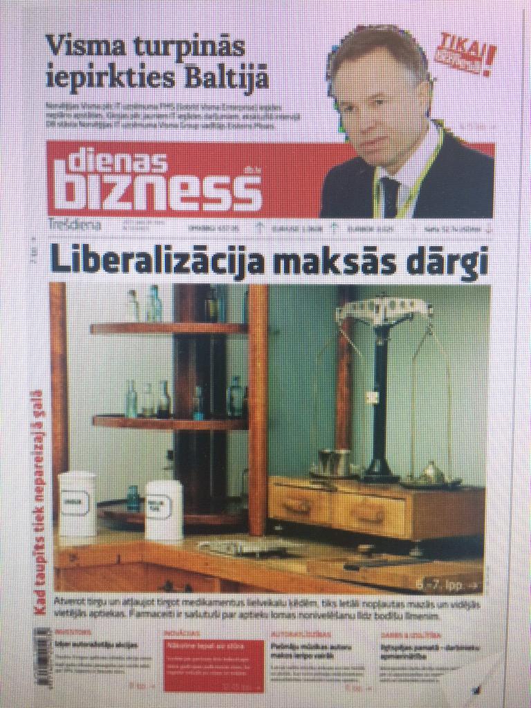 BeritBraut's tweet photo. Interview with CEO Øystein Moan on the  front page of Dienas Bizness! @dblv @SanitaIgaune @VISMALatvia #visma http://t.co/Nyq9AEM2Ww