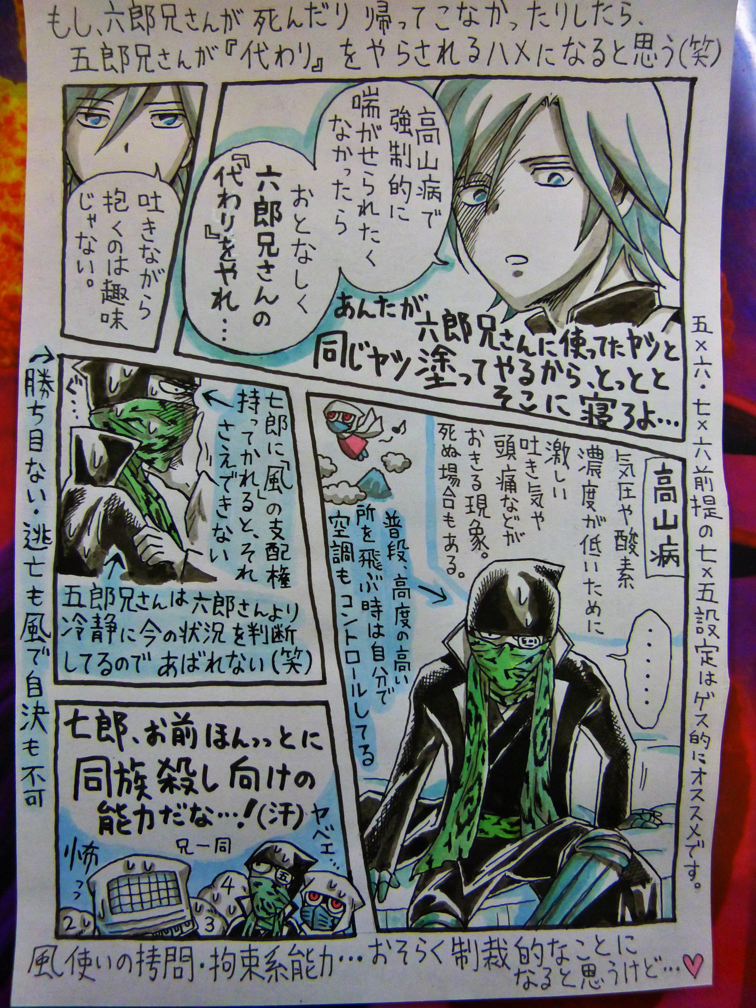 衛典言 結界師扇家妄想 扇七郎 扇五郎で推してみた 風使いの拘束 捕縛 拷問むけの能力は 気密室 ガス室 系だと思う じわじわいたぶれるでゲス 普通 相手も風使いだったら