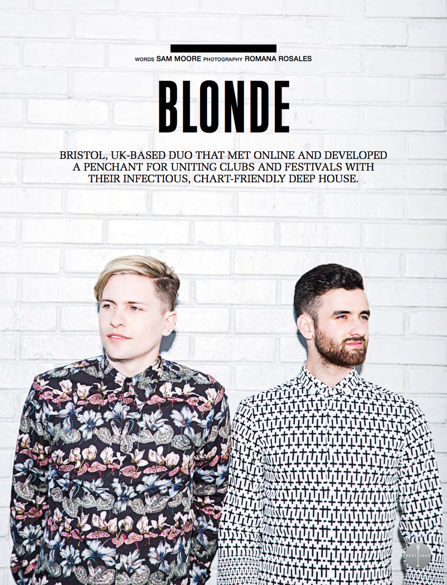 SoundsApp's tweet photo. “We never had any expectation that we’d be able to make a career out of it.” Check out @Blondesound in @SoundsApp #20 http://t.co/96chKmMkYv