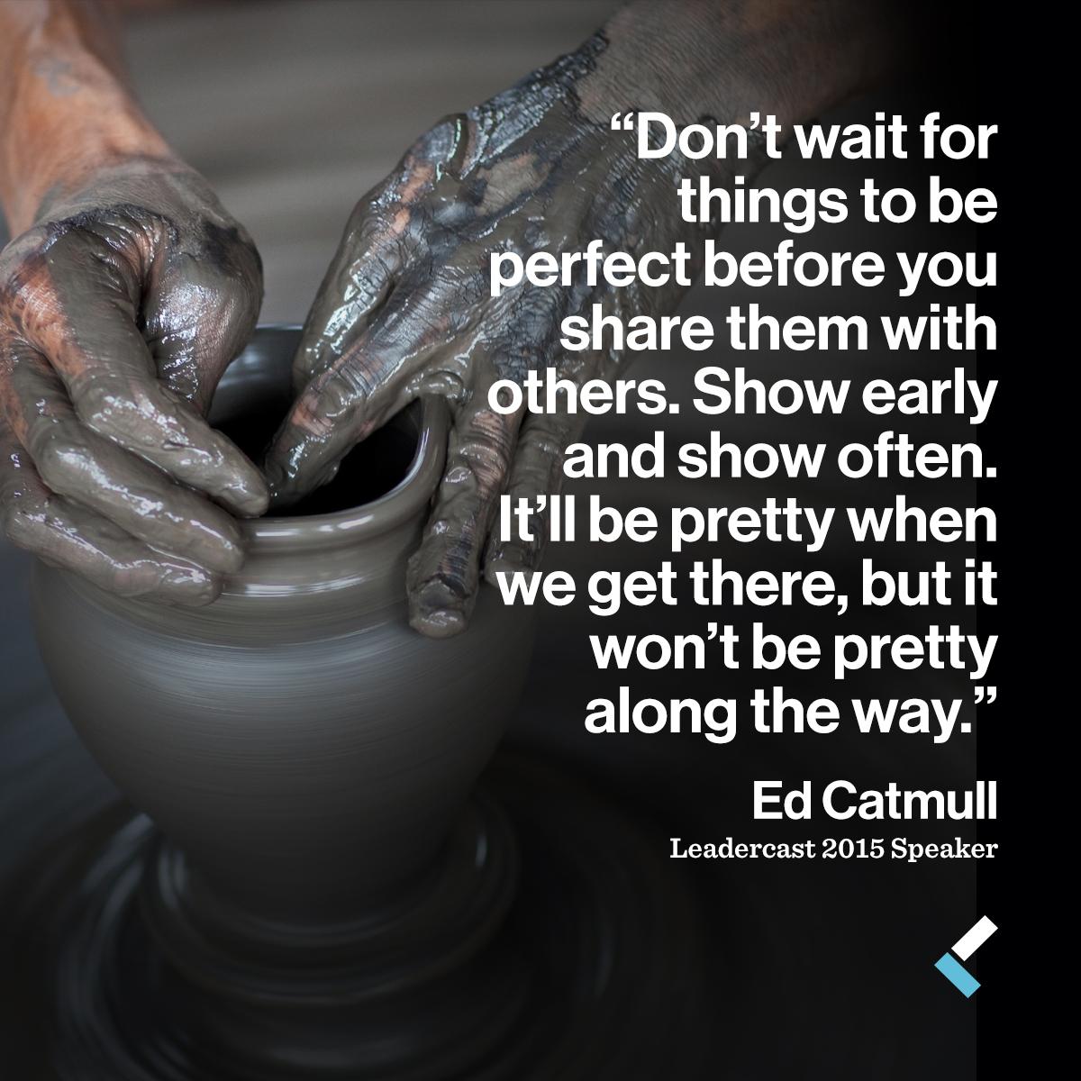 Leadercast's tweet photo. Leadercast highlights 2015 speaker @EdCatmull who shares about successes and failures.  http://t.co/y2UqNxqR8H http://t.co/Mf2rjaNWHl
