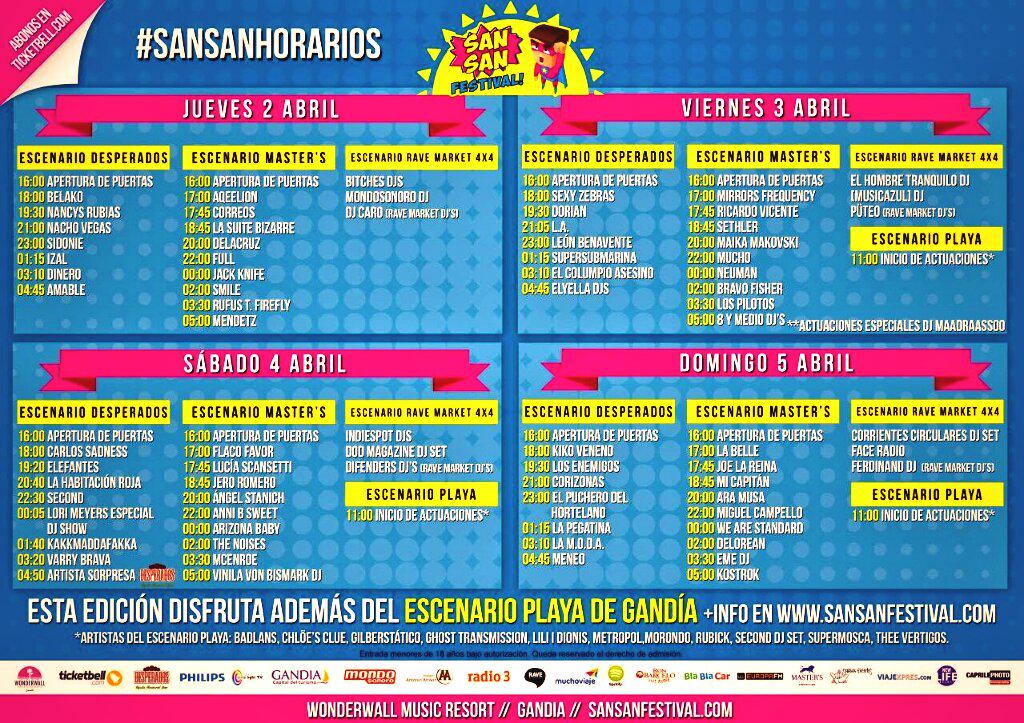 aroncertee's tweet photo. Vamos chicos que esta semana santa nos lo vamos a pasar de lujo con los grupazos que tenemos #YoVoy #SanSanHorarios http://t.co/nu3FxgiwmA