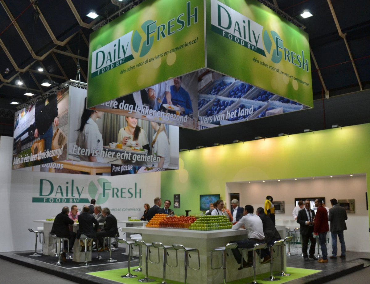 Veel complimenten over onze stand op de #Zorgtotaalbeurs. Verse, gezonde en gastvrije uitstraling.