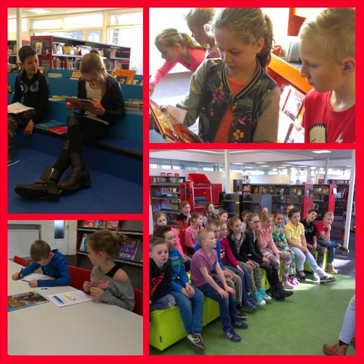 Groep 5/6 bezoekt @bibliotheek Vaassen!