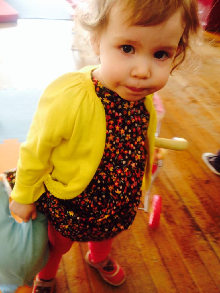 Effie in her new dress