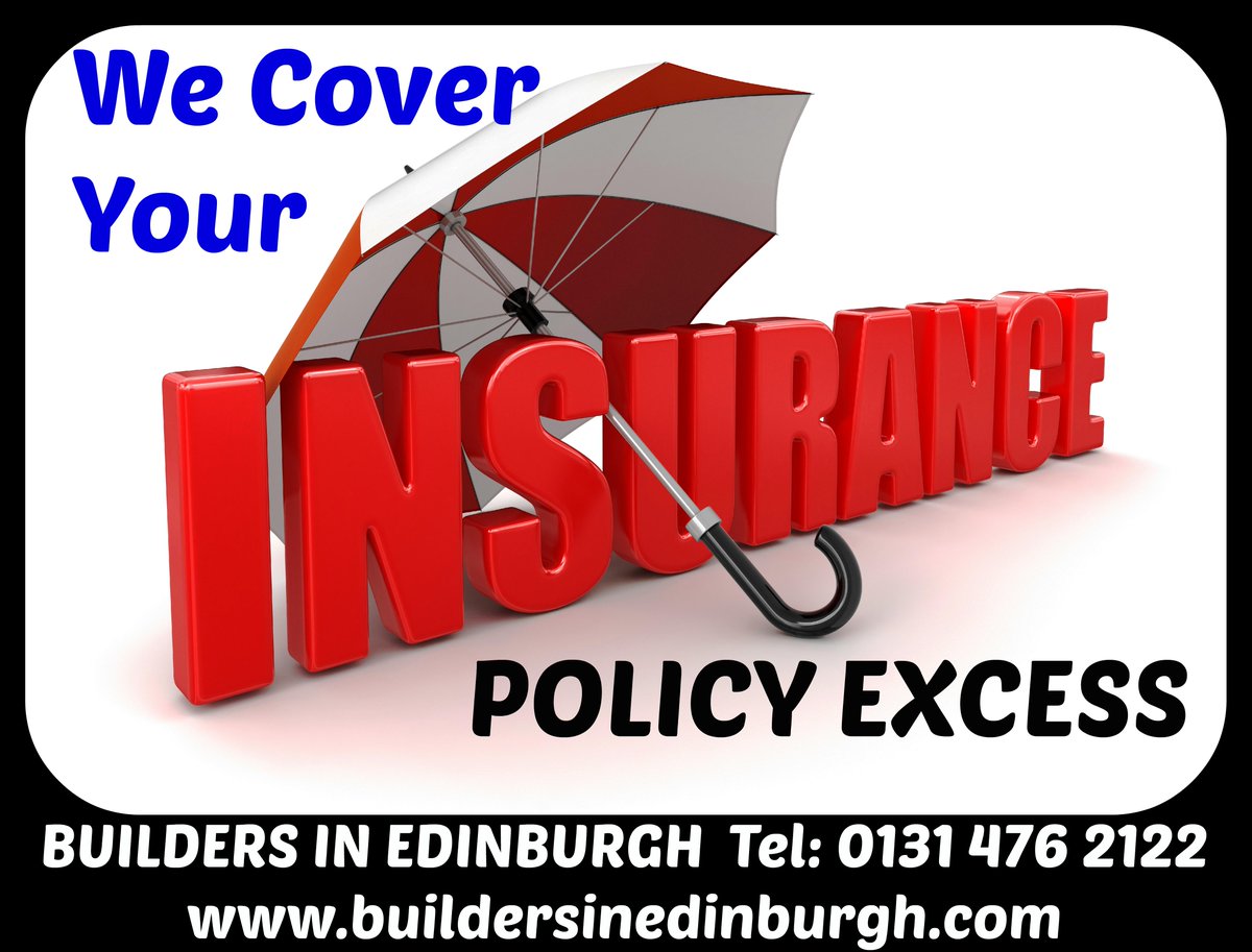 Insurance Building Claim? WE PAY YOUR POLICY EXCESS!  Builders In #Edinburgh 0131 476 2122 buildersinedinburgh.com/insurance-repa…