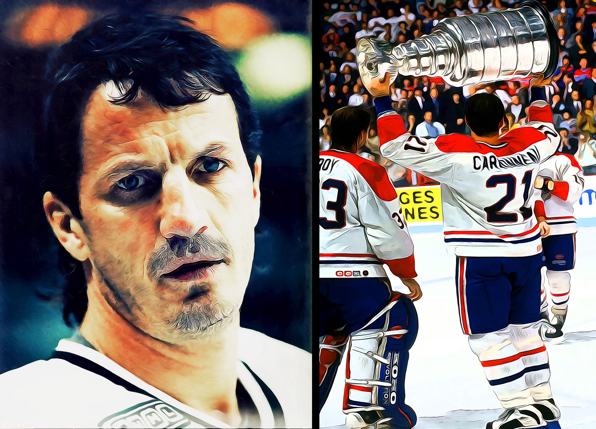 Happy Birthday to \88, \89 & \92 Frank Selke Winner, \86 & \93 Stanley Cup Champion & once Coach Guy Carbonneau 